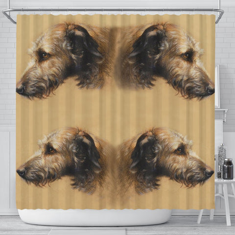 Amazing Irish Wolfhound Print Shower Curtain-Free Shipping