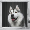 Siberian Husky Print Shower Curtains-Free Shipping