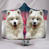 Samoyed Dog Print Hooded Blanket-Free Shipping