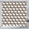 Sealyham Terrier Dog Pattern Print Shower Curtains-Free Shipping