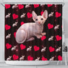 Sphynx Cat Print Shower Curtain-Free Shipping