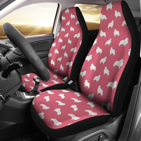 Shetland Sheepdog Pattern Print Car Seat Covers-Free Shipping