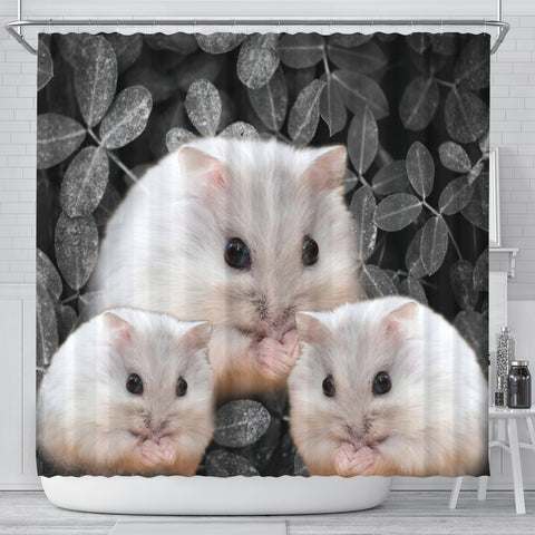 Cute Chinese Hamster Print Shower Curtains-Free Shipping