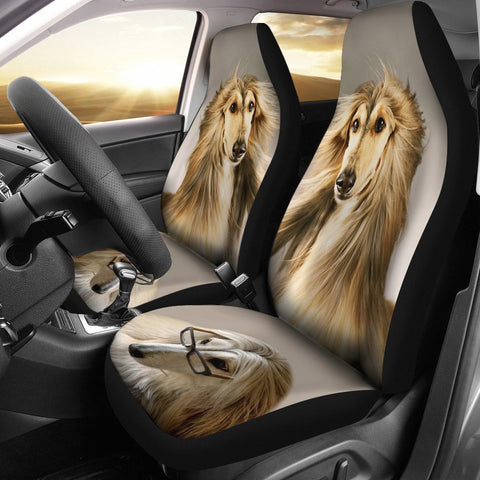 Afghan Hound Dog Print Car Seat Covers- Free Shipping
