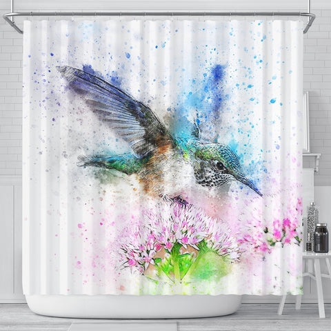 Bird Color Art Print Shower Curtains-Free Shipping