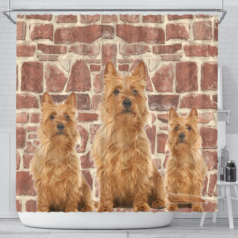 Australian Terrier Print Shower Curtains-Free Shipping