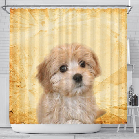 Lovely Cavapoo Print Shower Curtains-Free Shipping