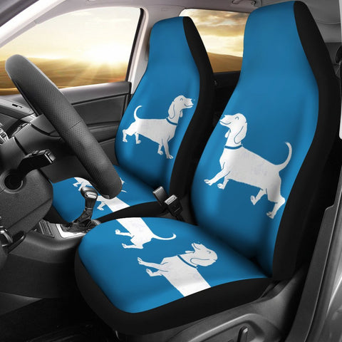 Cute Dachshund Dog Print Car Seat Covers- Free Shipping