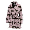 Boykin Spaniel Dog Floral Print Women's Bath Robe-Free Shipping