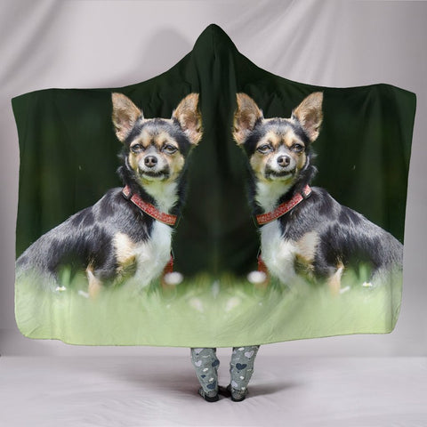 Lovely Chihuahua Dog Print Hooded Blanket-Free Shipping
