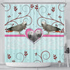 African grey parrot Print Shower Curtain-Free Shipping