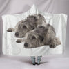 Irish Wolfhound Dog Print Hooded Blanket-Free Shipping