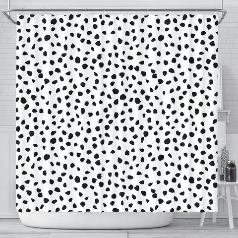 Dalmatian Dog Skin Print Shower Curtains-Free Shipping