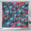Jack Dampsy Fish Print Shower Curtains-Free Shipping