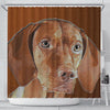 Amazing Vizsla Dog Art Print Shower Curtain-Free Shipping