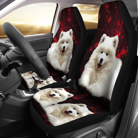 Samoyed Dog Print Car Seat Covers-Free Shipping