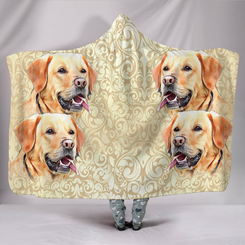 Cute Labrador Retriever Print Hooded Blanket-Free Shipping-Limited Edition