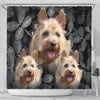 Cute Australian Terrier Print Shower Curtains-Free Shipping