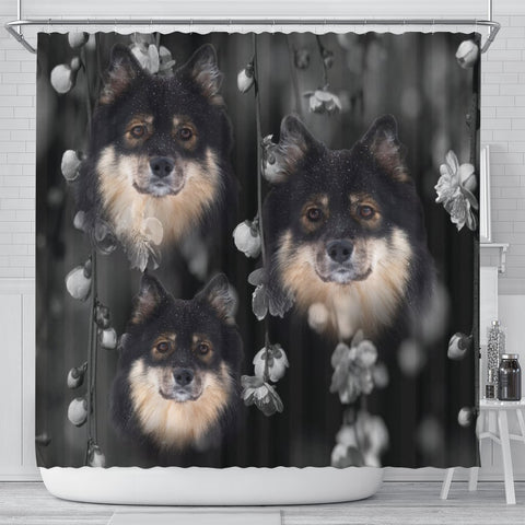 Finnish Lapphund Print Shower Curtains-Free Shipping