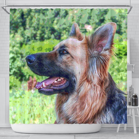 Amazing German Shepherd Dog Art Print Shower Curtains-Free Shipping