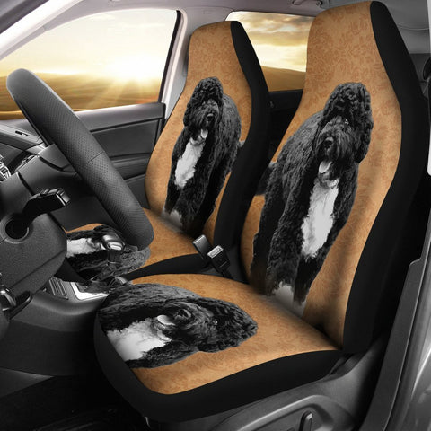 Cute Portuguese Water Dog Print Car Seat Covers-Free Shipping