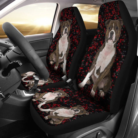 Staffordshire Bull Terrier Print Car Seat Covers-Free Shipping