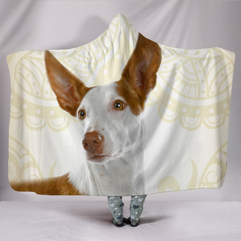 Ibizan Hound Dog Print Hooded Blanket-Free Shipping