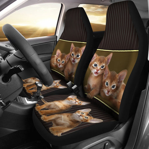 Abyssinian cat Print Car Seat Covers-Free Shipping