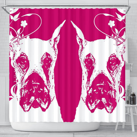 Great Dane Dog Print Shower Curtain-Free Shipping