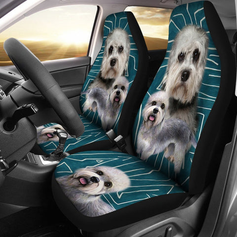 Dandie Dinmont Terrier Print Car Seat Covers-Free Shipping