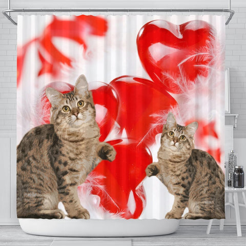American Bobtail Print Shower Curtains-Free Shipping