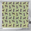 German Shorthaired Pointer Dog Pattern Print Shower Curtains-Free Shipping