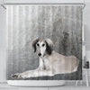 Saluki Dog Print Shower Curtains-Free Shipping