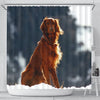 Irish Setter Dog Print Shower Curtains-Free Shipping