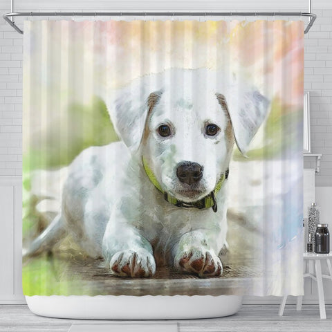 Labrador Puppy Art Print Shower Curtains-Free Shipping