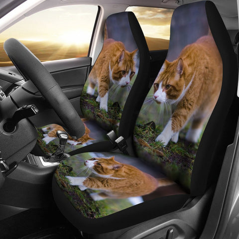 Cute Siberian Cat Print Car Seat Covers-Free Shipping