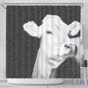 Brown Swiss cattle (Cow) Print Shower Curtain-Free Shipping