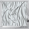 Amazing Unicorn Sketch Print Shower Curtain-Free Shipping
