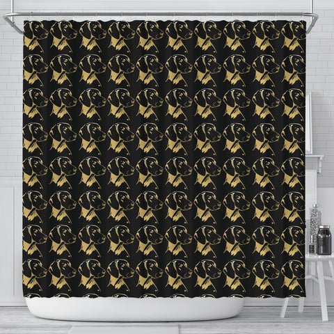 Vizsla Dog Golden Print Shower Curtain-Free Shipping