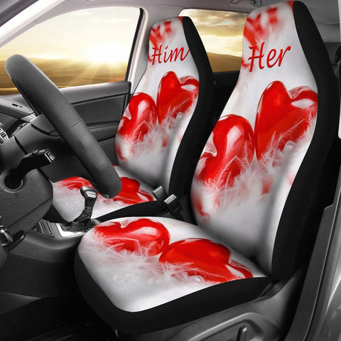 Him & Her Valentine's Day Special Car Seat Cover Seat- Free Shipping