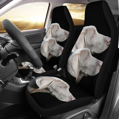 Weimaraner Dog Art Print Car Seat Covers-Free Shipping