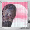 Bouvier des Flandres Puppy Print Shower Curtain-Free Shipping