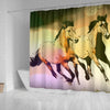 Mountain Pleasure Horse Print Shower Curtain-Free Shipping