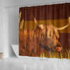 Highland Cattle (Cow) Print Shower Curtain-Free Shipping