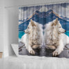 Amazing Samoyed Dog Print Shower Curtains-Free Shipping