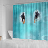 Doberman Pinscher Print Shower Curtain-Free Shipping