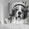 Lovely Beagle Print Shower Curtains-Free Shipping