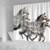 American Quarter Horse Art Print Shower Curtains-Free Shipping