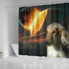 Amazing Afghan Hound Dog Print Shower Curtain-Free Shipping