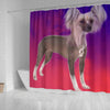 Chinese Crested Dog Print Shower Curtain-Free Shipping